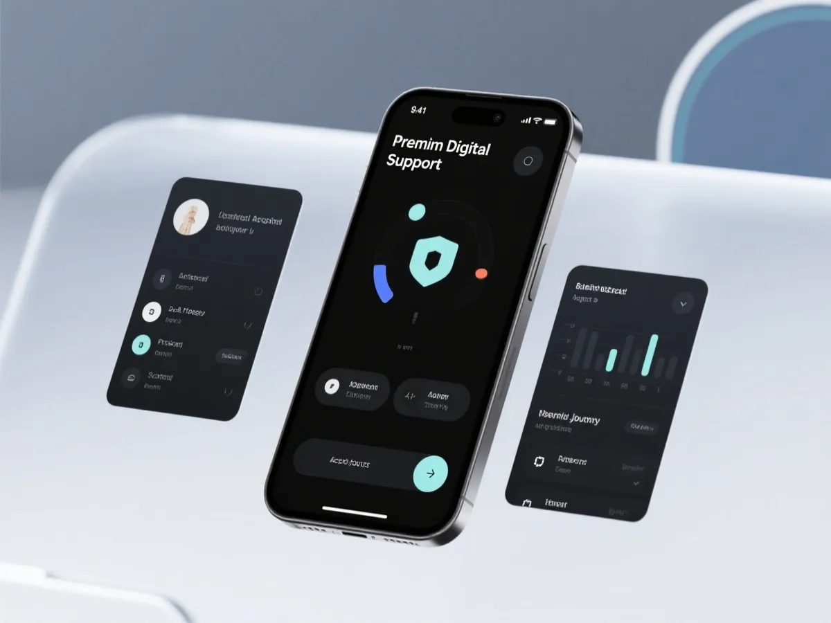 官方服务链路与移动端体验示意图